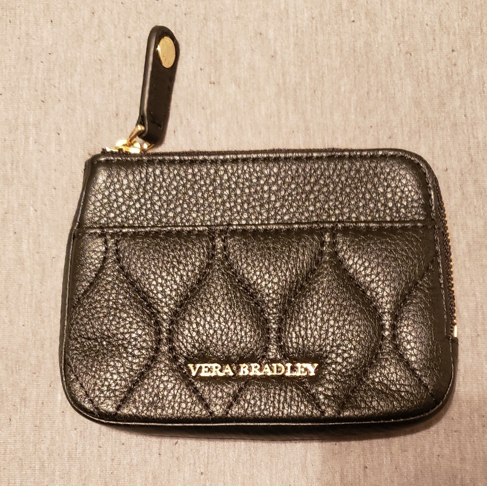 Vera Bradley quilted leather coin purse